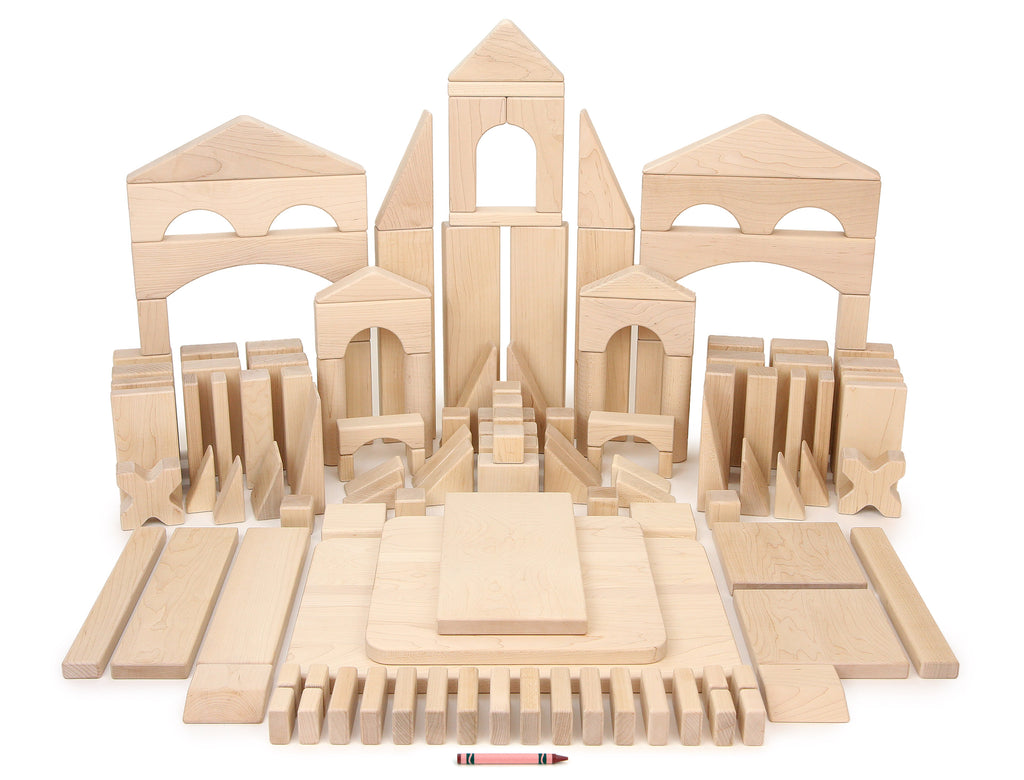 128 pc. Advanced Set Maple Building Blocks