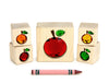 LIMITED! Autumn Apples 5 pc. Gem Message Blocks