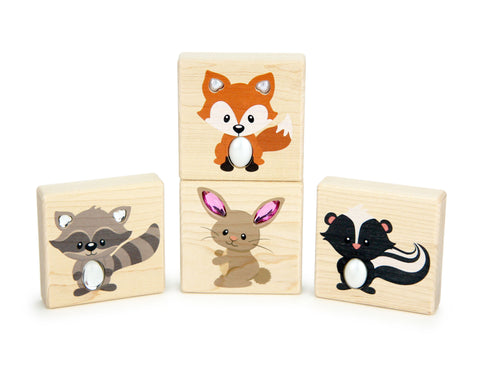 LIMITED! Autumn Forest Friends 4 pc. Gem Block Set