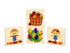 LIMITED! Autumn Harvest Friends 4 pc. Gem Block Set