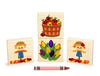 LIMITED! Autumn Harvest Friends 4 pc. Gem Block Set