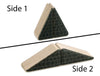LIMITED! 2x1 Black Shingle Roof 2 pc. Double-Sided Triangle Building Blocks