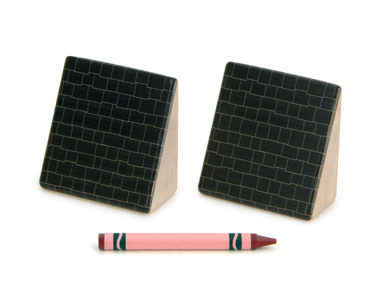 LIMITED! 2x2 Black Shingle Roof 2 pc. Slant Building Blocks