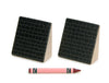 LIMITED! 2x2 Black Shingle Roof 2 pc. Slant Building Blocks