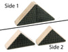 LIMITED! 2x2 Black Shingle Roof 2 pc. Double-Sided Triangle Building Blocks