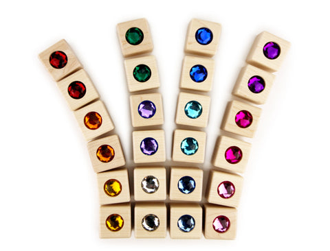 24 pc. Cube Gem Blocks