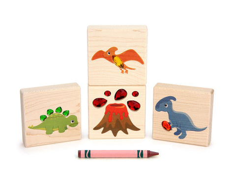 Dinosaur Friends 4 pc. Gem Block Set