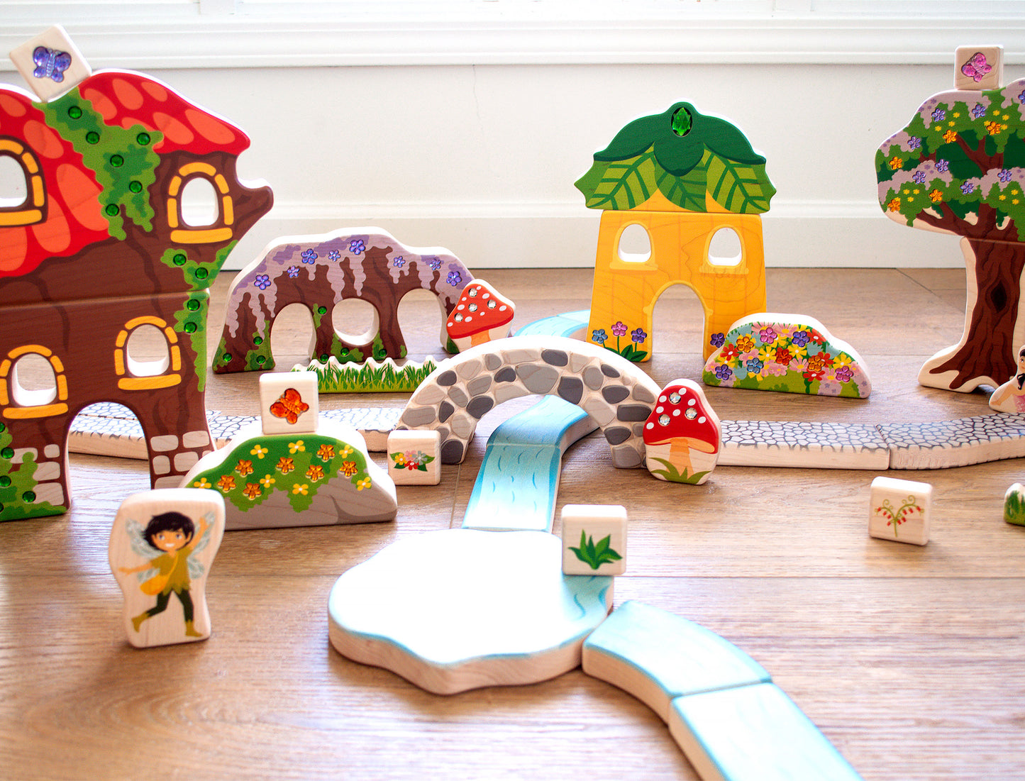 Wisteria Bridge Maple Building Block