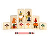 LIMITED! Fall Gnomes 8 pc. Gem Block Set