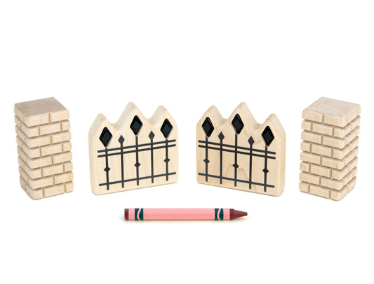 LIMITED! Spooky Fence 4 pc. Block Set