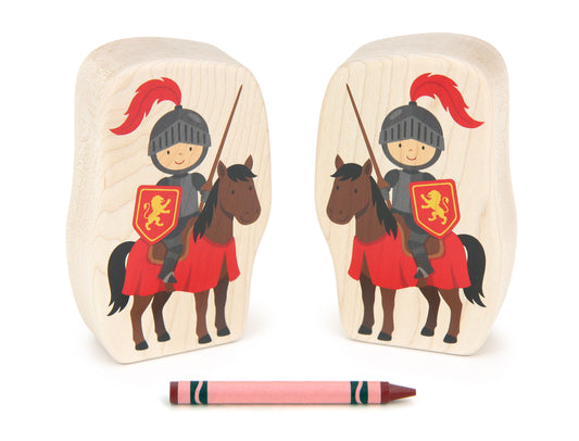 Red Knight - Thick 5" Double-sided 1:24 Scale Maple Figure