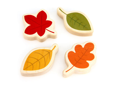 LIMITED! Autumn Leaves 4 pc. Shape Block Set