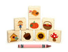 LIMITED! Little Autumn Friends 8 pc. Building Block Set