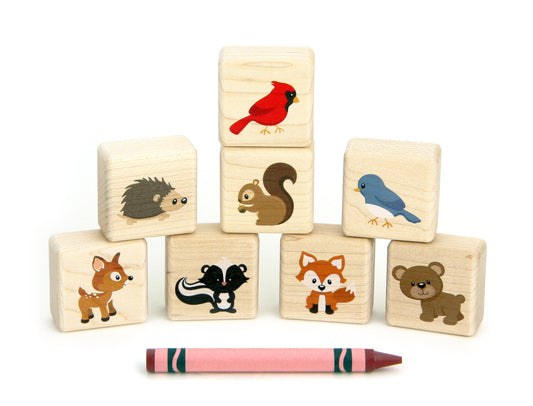 Little Forest Animal Friends 8 pc. Building Block Set