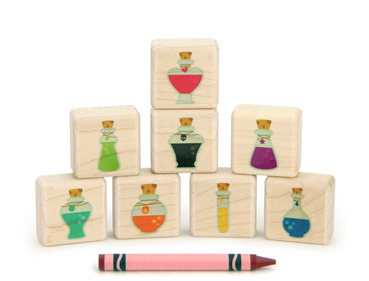 LIMITED! Little Halloween Potions 8 pc. Building Block Set