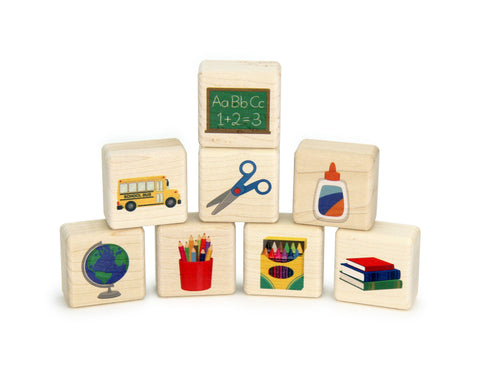 LIMITED! Little School Supplies 8 pc. Building Block Set