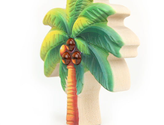 LIMITED! Carved Palm Tree Maple Building Block