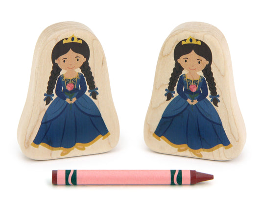 Princess - 3.25" Double-sided 1:24 Scale Maple Figure