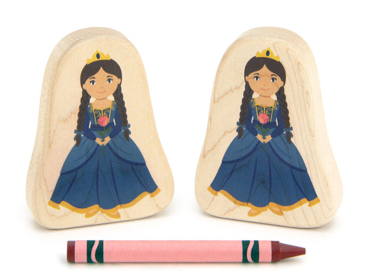 Princess - 3.25" Double-sided 1:24 Scale Maple Figure
