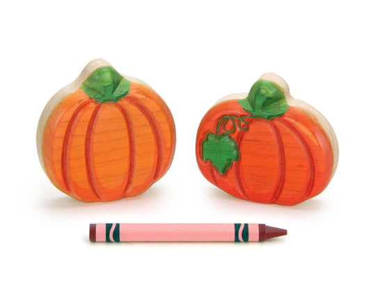 LIMITED! Carved Pumpkins 2 pc. Shape Block Set