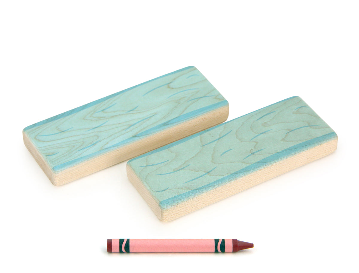 Cobblestone/River Straight Path 2 pc. Double-sided Block Set