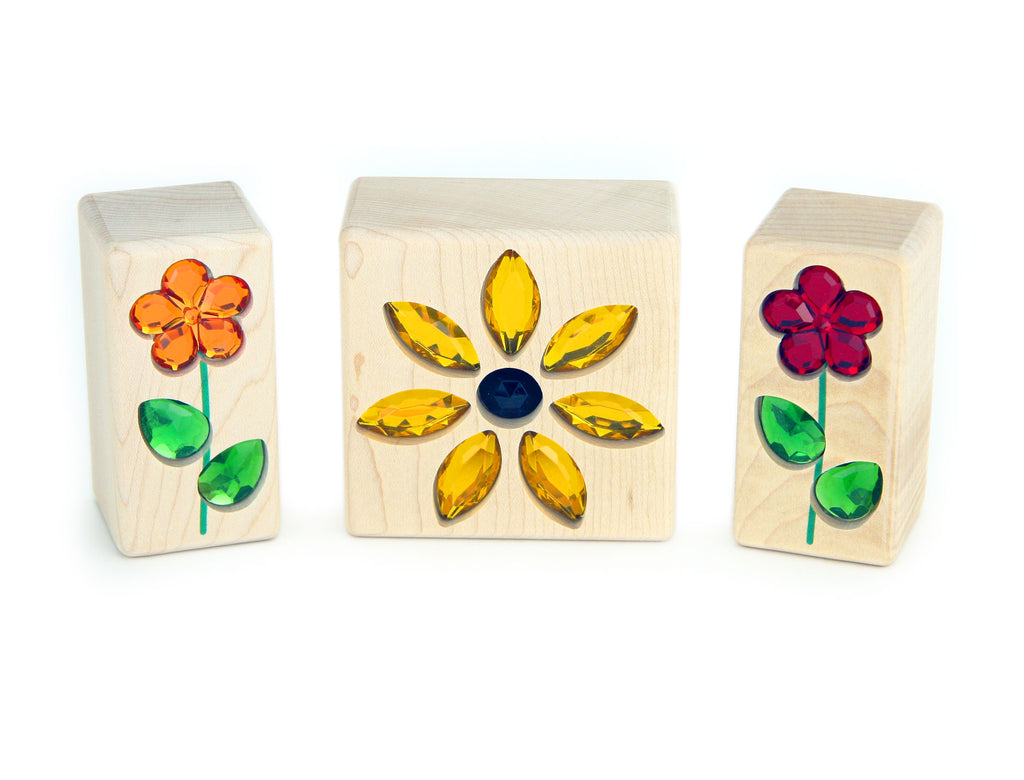 LIMITED! Autumn Sunflower 3 pc. Gem Message Blocks