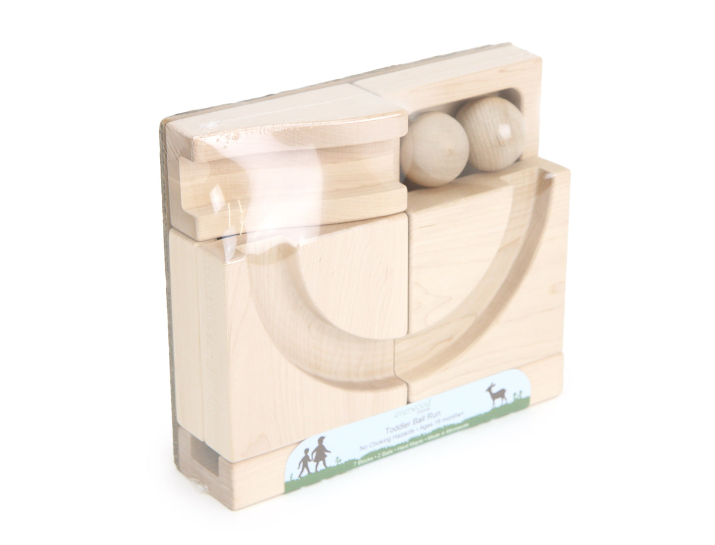 9 pc. Toddler-Safe Ball Run Unit Block Set