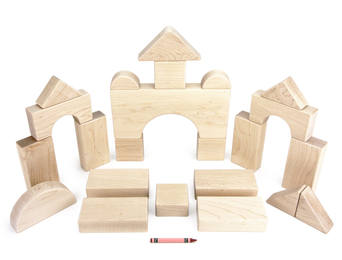 23 pc. Toddler Chunky Set Maple Building Blocks