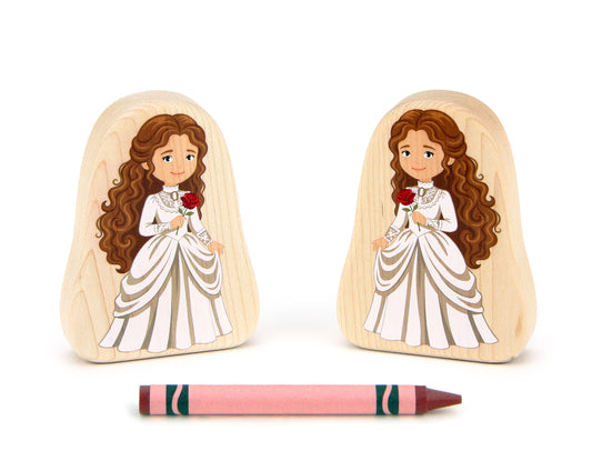 Victorian Belle - 3.25" Double-sided 1:24 Scale Maple Figure