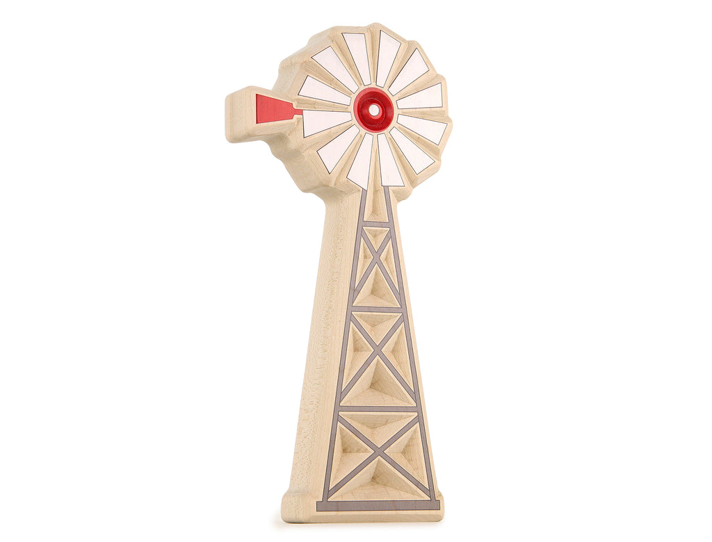 LIMITED! Windmill Carved Maple Building Block