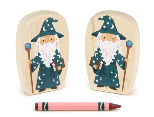 Wizard - 3.75" Double-sided 1:24 Scale Maple Figure