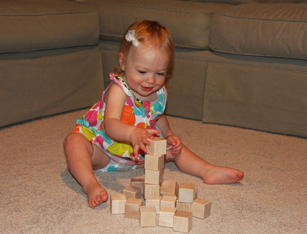 Kids stacking blocks on sale