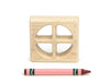 2x2 Round-Paned Window Unit Building Block