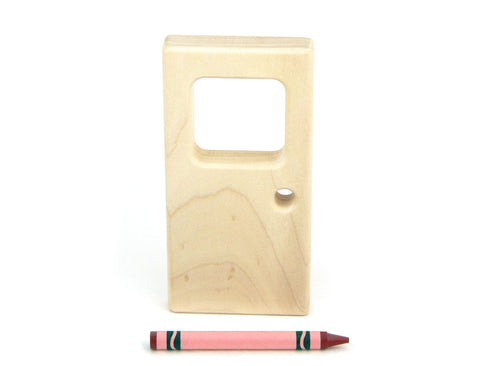 4x2 Square-Window Door Unit Building Block