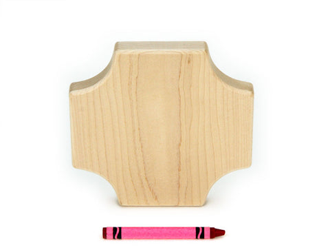 Flat 4x4 (1/2 thickness) Cross Intersection Building Block
