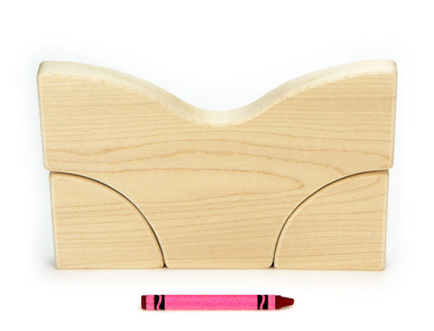 Flat 6x4 (1/2 thickness) Small Y and Quarter Circles Building Blocks