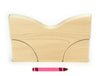 Flat 6x4 (1/2 thickness) Small Y and Quarter Circles Building Blocks
