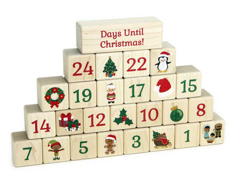 26 pc. Advent Calendar Christmas Countdown Blocks