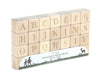 28 pc. Festive Letter Engraved Alphabet Blocks