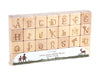 28 pc. Picture Letter Engraved Alphabet Blocks