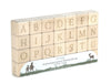 28 pc. 'Sophisticated' Letter Engraved Alphabet Blocks