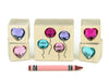 5 pc. Balloons & Hearts Gem Message Blocks
