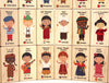24 pc. Children of the World Maple Building Blocks