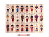 28 pc. Children of the World Maple Building Blocks with Tray