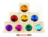 8 pc. Bright Large Gem Blocks