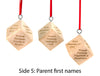 Personalized Baby Birth Christmas Ornament