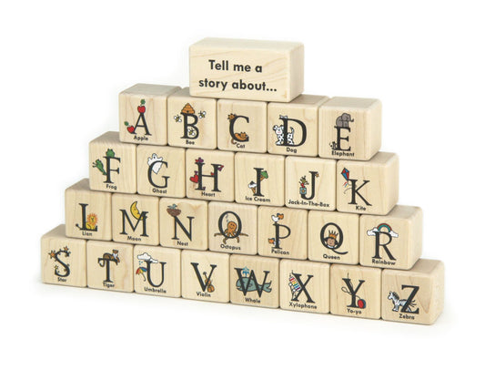 27 pc. Picture Letters Color Alphabet Blocks