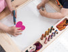Solid Maple Sensory Table Supply Organizer