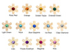 Snowflake Choose-your-own Gem Solid Maple Ornament