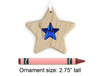 Star Choose-your-own Gem Solid Maple Ornament